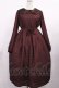 画像1: Maison de FLEUR / 女王/ワンピース Free Bordeaux H-25-09-19-1005-LO-OP-NS-ZH (1)