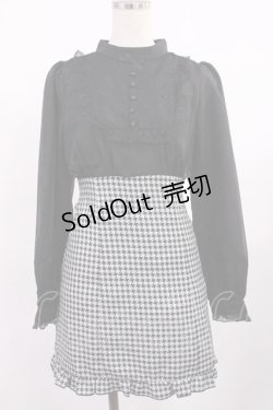 画像1: pium / スクエアフリルドッキングワンピース Free ブラック H-25-09-19-1008-LO-OP-NS-ZH