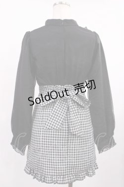 画像2: pium / スクエアフリルドッキングワンピース Free ブラック H-25-09-19-1008-LO-OP-NS-ZH