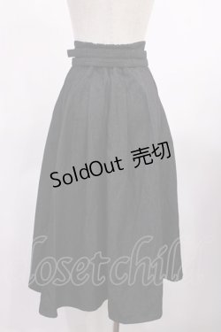 画像2: an another angelus / ダブルベルトタックフレアースカート Free BLACK H-25-09-19-1015-CA-SK-NS-ZH