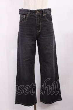 画像1: Fi.n.t / ローウエストバギーデニムパンツ 1 BLACK H-25-09-19-1016-CA-PA-NS-ZH