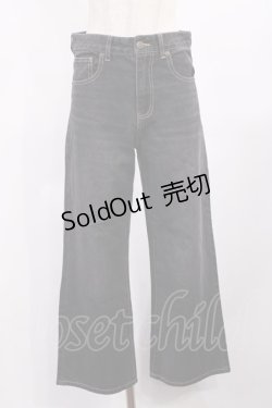 画像1: Fi.n.t / ローウエストバギーデニムパンツ 1 BLACK H-25-09-19-1016-CA-PA-NS-ZH