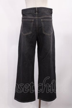画像2: Fi.n.t / ローウエストバギーデニムパンツ 1 BLACK H-25-09-19-1016-CA-PA-NS-ZH