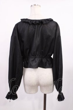 画像2: EATME / リボンフリルペプラムTOP Free ブラック H-25-09-19-1018-LO-TO-NS-ZH
