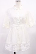 F&A / フィレレース使いチュニックシャツ Free OFF WHITE H-25-09-19-1019-LO-BL-NS-ZH