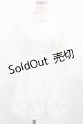 F&A / フィレレース使いチュニックシャツ Free OFF WHITE H-25-09-19-1019-LO-BL-NS-ZH