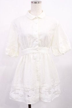 画像1: F&A / フィレレース使いチュニックシャツ Free OFF WHITE H-25-09-19-1019-LO-BL-NS-ZH