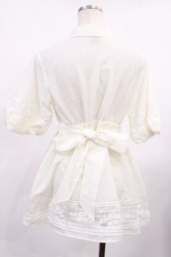 画像2: F&A / フィレレース使いチュニックシャツ Free OFF WHITE H-25-09-19-1019-LO-BL-NS-ZH