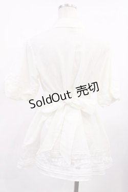 画像2: F&A / フィレレース使いチュニックシャツ Free OFF WHITE H-25-09-19-1019-LO-BL-NS-ZH