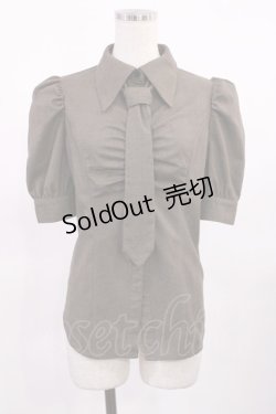 画像1: EATME / ネクタイ付シャツ Free ブラウン H-25-09-19-1020-LO-BL-NS-ZH