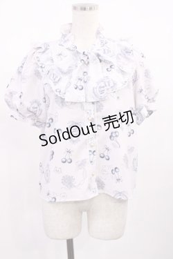 画像1: Honey Cinnamon / kittenトワル柄ボウタイブラウス Free ピンク H-25-09-19-1021-LO-BL-NS-ZH