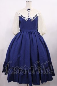 Innocent World / つる薔薇レースアニバーサリーワンピース M アリスブルー×生成　 H-25-09-19-1002-IW-OP-NS-ZH