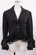 axes femme / レースフリル編上ジャケット Free ブラック H-25-09-19-1029-AX-JA-NS-ZH