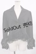 axes femme / レースフリル編上ジャケット Free ブラック H-25-09-19-1029-AX-JA-NS-ZH