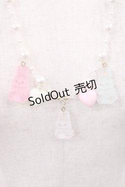 画像1: Angelic Pretty / Gummy Bunnyネックレス  オフ H-25-09-19-1031-AP-AC-NS-ZH