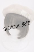 m petit by misako / NINA'S AM カメオベレー  生成り H-25-09-19-1035-LO-AC-NS-ZH