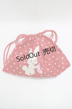 画像1: Shirley Temple / 旅行用巾着  赤 H-25-09-19-057-ET-ZA-KB-ZH