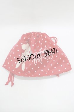 画像2: Shirley Temple / 旅行用巾着  赤 H-25-09-19-057-ET-ZA-KB-ZH