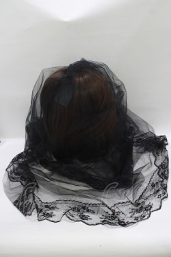画像1: Estrellas / ロングヴェールマルチクリップ  ブラック H-25-09-19-061-EL-AC-KB-ZH