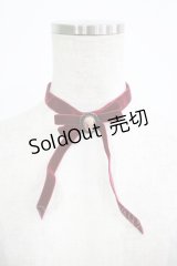 MIHO MATSUDA / カメオリボンチョーカー  ボルドー H-25-09-19-064-GO-AC-KB-ZH