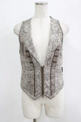 Ozz Croce / ZIPベスト  グレージュ H-25-09-19-075-OO-TO-KB-ZH