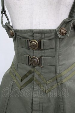 画像4: EXCENTRIQUE / モールスキン・コルセットスカート S/M カーキ H-25-09-19-008-EL-SK-KB-ZH