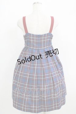 画像3: MILK / Favorite checkジャンパースカート  ブルー H-25-09-19-011-ML-OP-KB-ZH