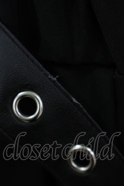 画像5: LISTEN FLAVOR / ハーネスベルト付プリーツマキシスカート  ブラック H-25-09-19-012-PU-SK-KB-ZH