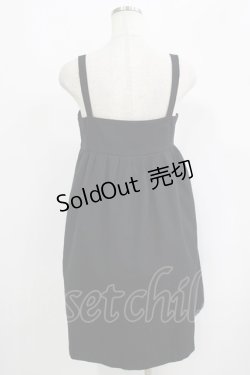 画像3: MILK / リボンジャンパースカート  ブラック H-25-09-19-017-ML-OP-KB-ZH