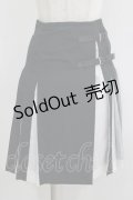 Jean Paul GAULTIER / 配色プリントプリーツラップスカート 36 黒 H-25-09-19-019-GO-SK-KB-ZH
