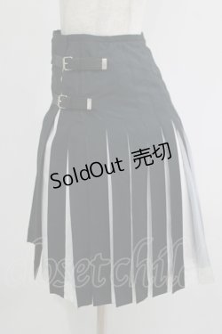 画像2: Jean Paul GAULTIER / 配色プリントプリーツラップスカート 36 黒 H-25-09-19-019-GO-SK-KB-ZH