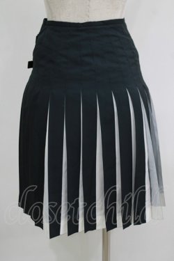 画像3: Jean Paul GAULTIER / 配色プリントプリーツラップスカート 36 黒 H-25-09-19-019-GO-SK-KB-ZH