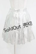 MILK / スパークルスクールスカート  シルバー H-25-09-19-021-ML-SK-KB-ZH