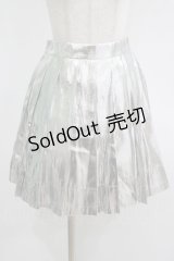 MILK / スパークルスクールスカート  シルバー H-25-09-19-021-ML-SK-KB-ZH