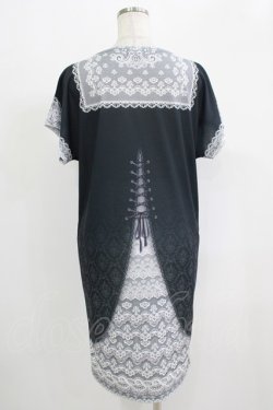 画像3: abilletage / トロンプルイユTシャツワンピース（レースセーラー）  ブラック H-25-09-19-024-GO-OP-KB-ZH