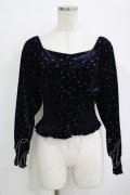 Candy Stripper / FLOWER VELOUR   ネイビー H-25-09-20-033-PU-TO-KB-ZH