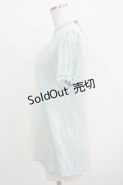 画像2: Emily Temple cute / フロントチュールカットソー  サックス H-25-09-20-034-ET-TO-KB-ZH