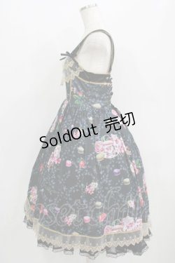 画像2: Triple fortune / マカロンティータイムジャンパースカート  ブラック H-25-09-20-004-EL-OP-KB-ZH