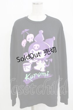 画像1: LISTEN FLAVOR / クロミのいたずら大作戦トレーナー  ブラック H-25-09-20-039-PU-TO-KB-ZH