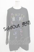 LISTEN FLAVOR / ブラックパンサーロンT  ブラック H-25-09-20-040-PU-TO-KB-ZH