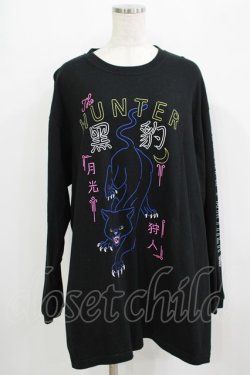 画像1: LISTEN FLAVOR / ブラックパンサーロンT  ブラック H-25-09-20-040-PU-TO-KB-ZH