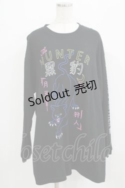 画像1: LISTEN FLAVOR / ブラックパンサーロンT  ブラック H-25-09-20-040-PU-TO-KB-ZH