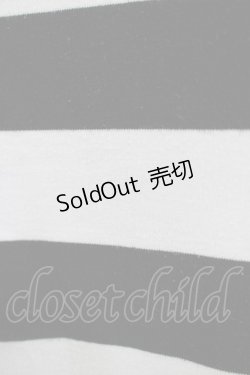 画像4: 【SALE】LISTEN FLAVOR / 悪魔の召喚メッシュ切替カットソー  ボーダー H-25-09-20-042-PU-TO-KB-ZT492