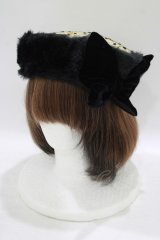 Coco&Ami / ファ にチョ 羽ばたきガールベレー  黒×ベージュ H-25-09-20-051-LO-AC-KB-ZH