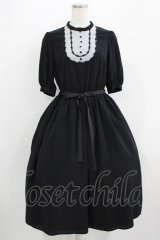 Melody BasKet / ラウンドヨークワンピース M ブラック H-25-09-20-005-LO-OP-KB-ZH