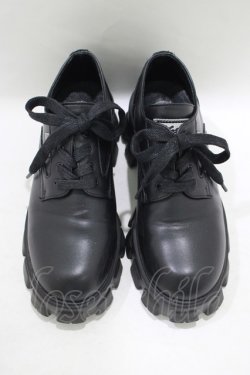 画像1: YOSUKE / レースアップシューズ 36(約23cm) ブラック H-25-09-20-066-PU-SH-KB-ZH