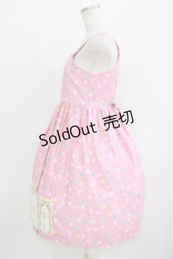 画像2: Shirley Temple / マルチドットキャットジャンパースカート 160 ピンク H-25-09-20-006-ET-SK-KB-ZH