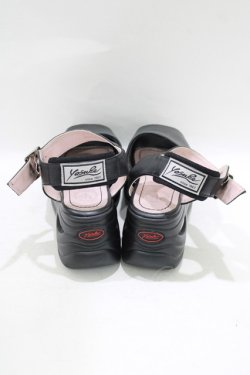 画像3: YOSUKE / 厚底サンダル 23.0cm 黒 H-25-09-20-069-PU-SH-KB-ZT-K005