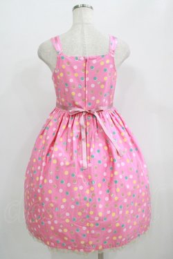 画像3: Shirley Temple / マルチドットキャットジャンパースカート 160 ピンク H-25-09-20-006-ET-SK-KB-ZH