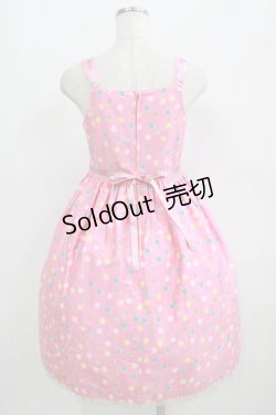 画像3: Shirley Temple / マルチドットキャットジャンパースカート 160 ピンク H-25-09-20-006-ET-SK-KB-ZH